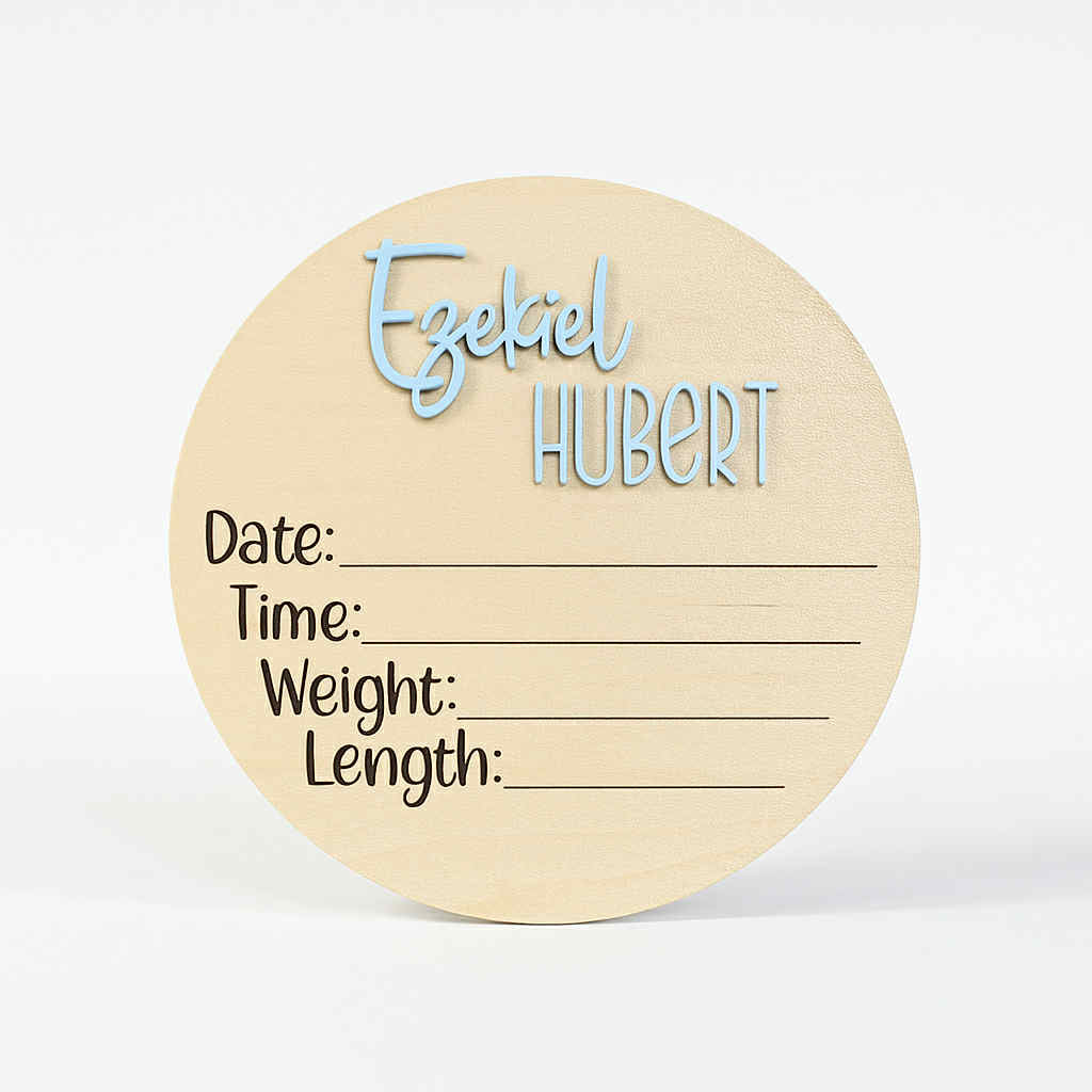Personalized Baby Birth Announcement