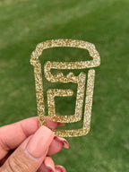Jumbo Acrylic Paperclip Bookmarks