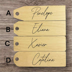 Personalized Christmas Stocking Name Tags