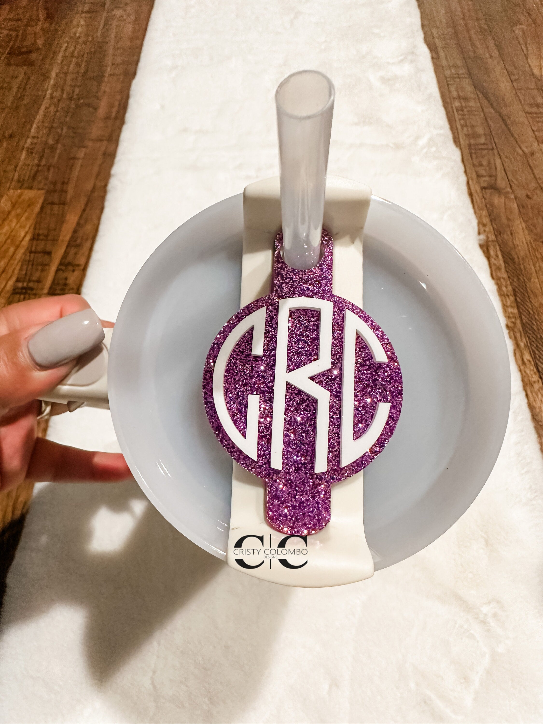 Monogram Stanley Tumbler Name Plate