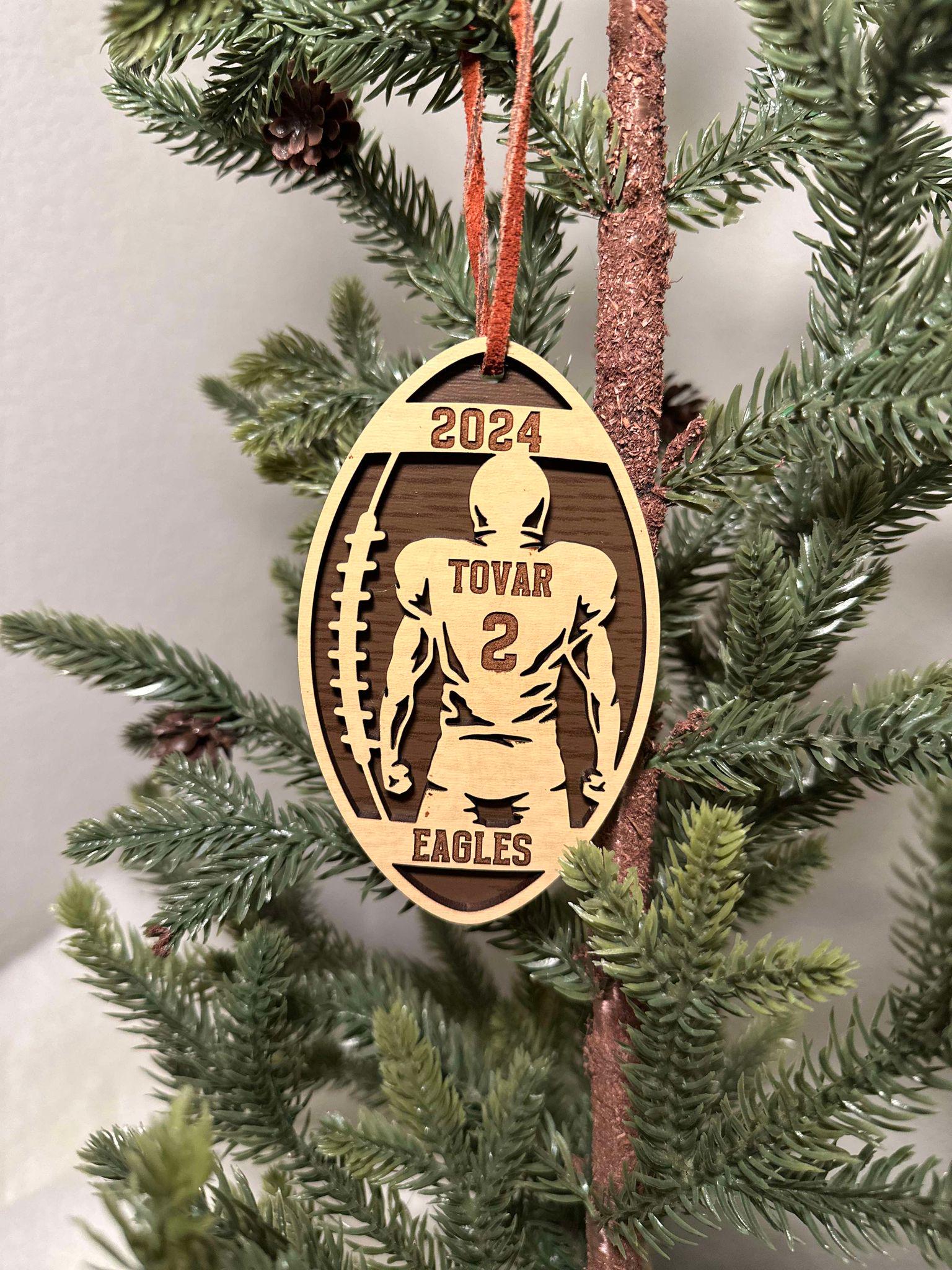 Personalized Football Ornament