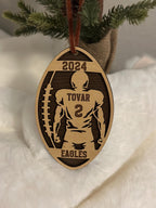 Personalized Football Ornament