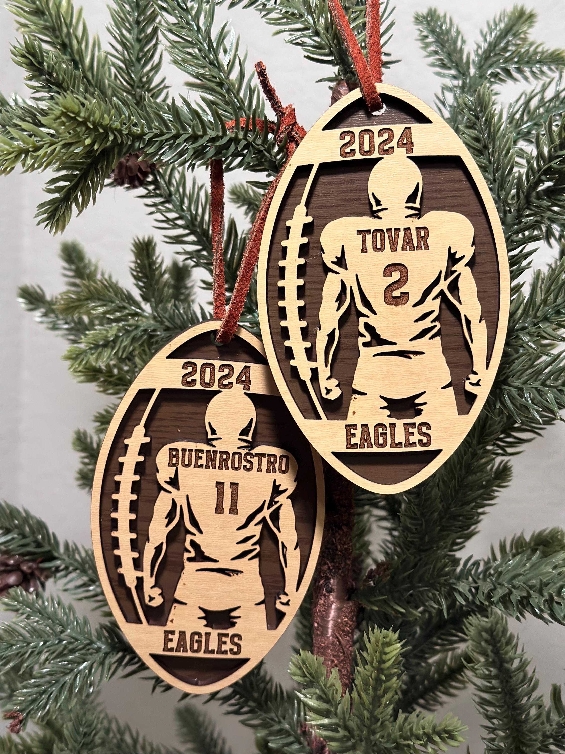 Personalized Football Ornament