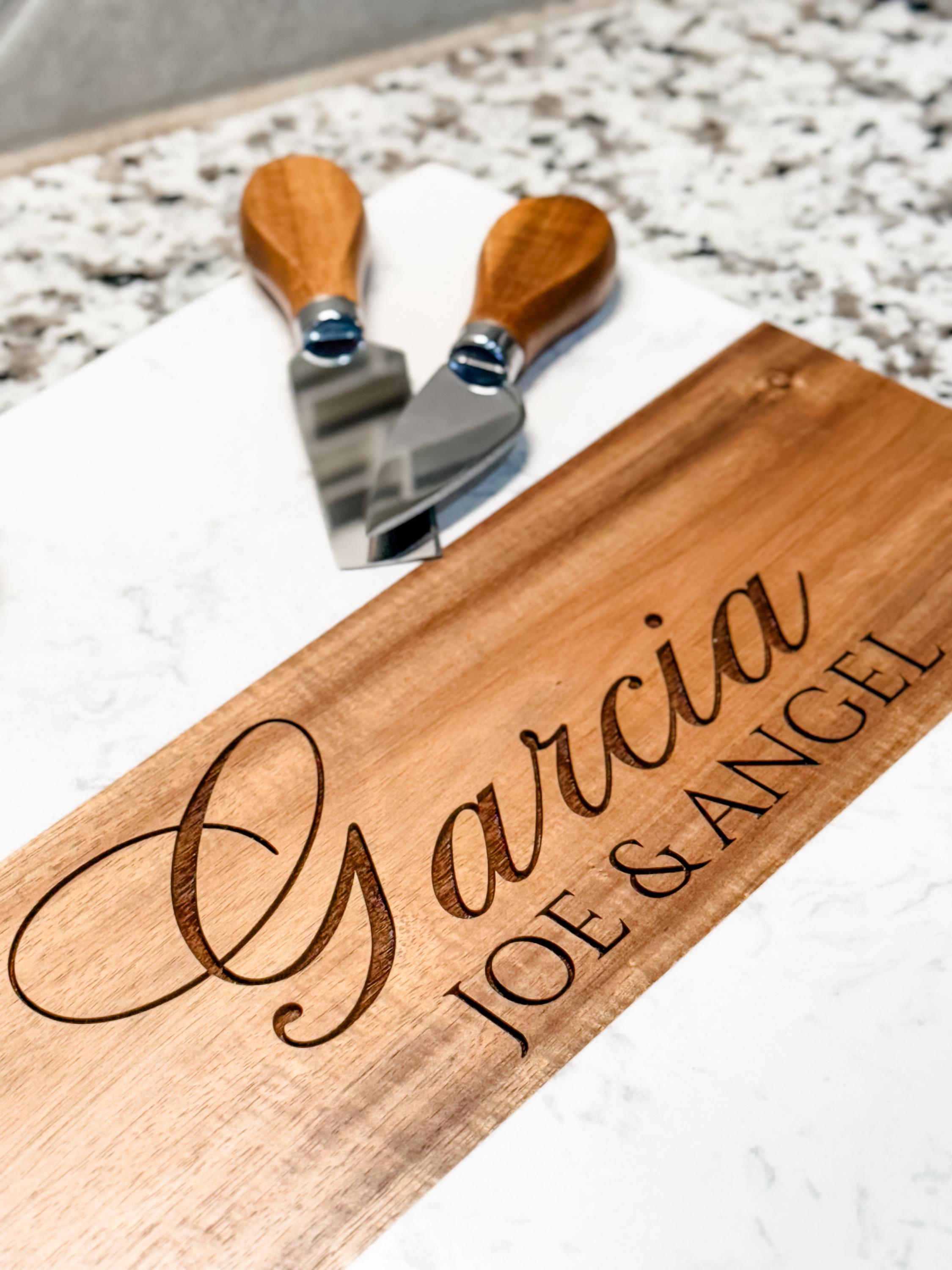 Personalized Wood Serving Board