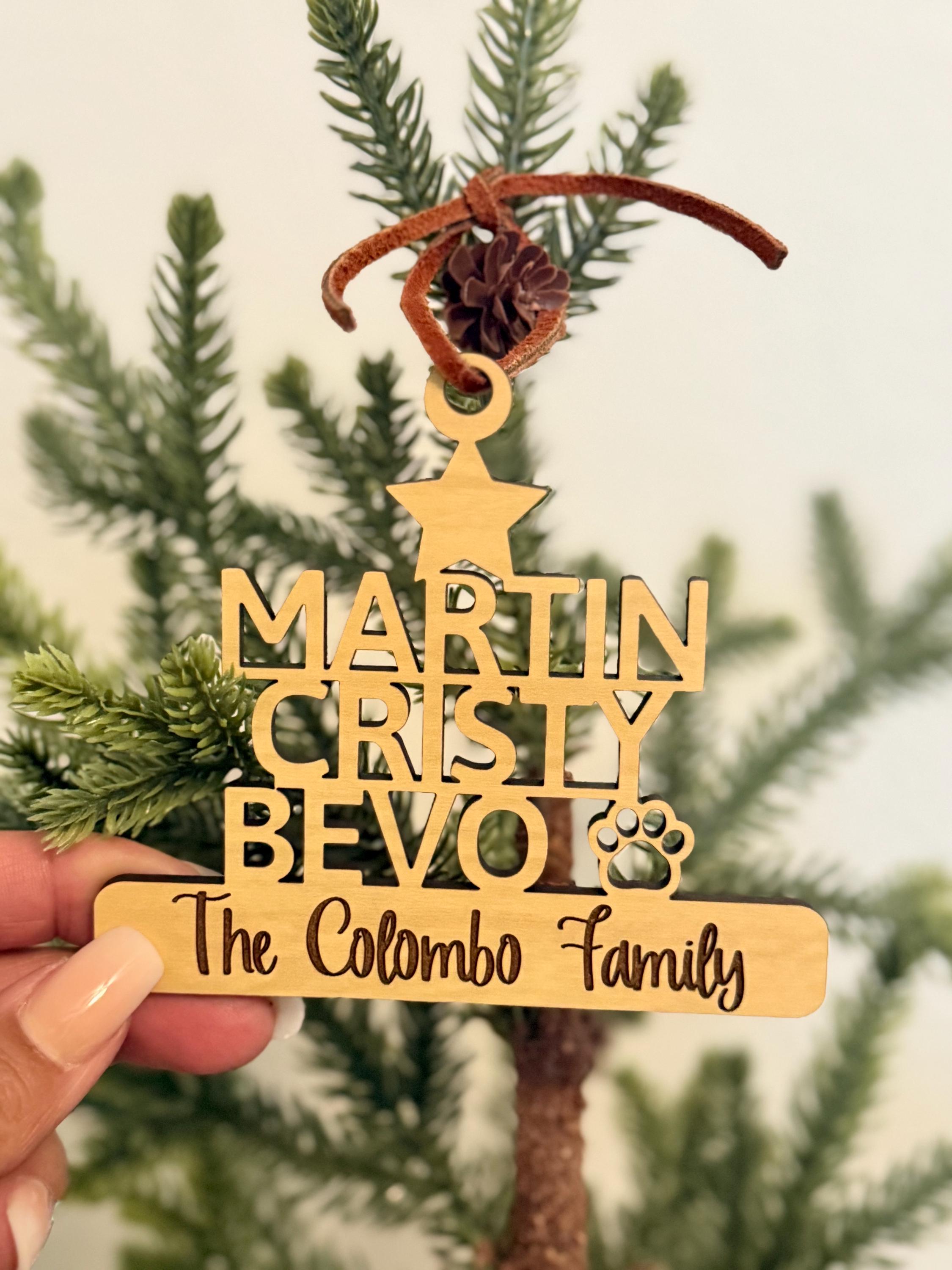 Family Name Ornament