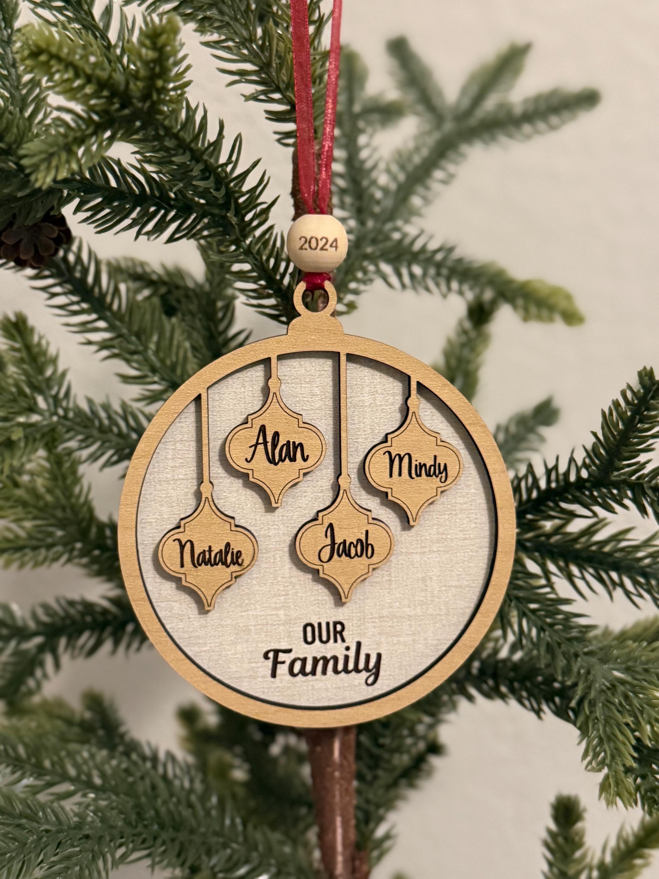 Personalized Family Ornament